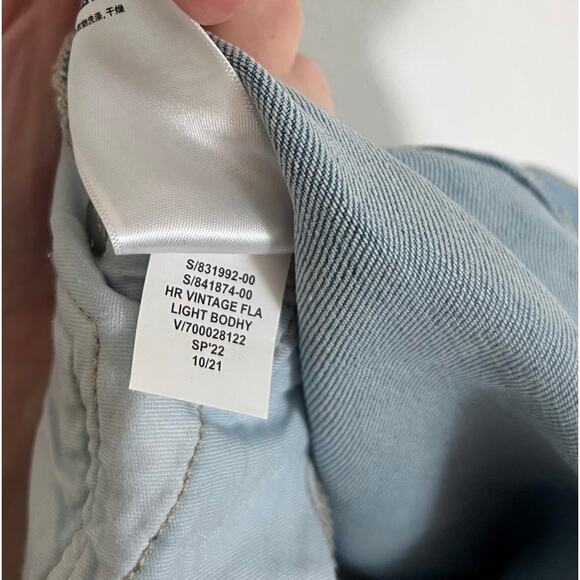 Gap High Rise Vintage Flare Jeans Women’s 12/31 Light Wash Retro Wide Leg Denim - Picture 7 of 7